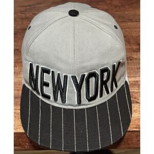 New York City 1664 Baseball Hat/Cap Snapback Ad New NYC 1664 Gray/ Black